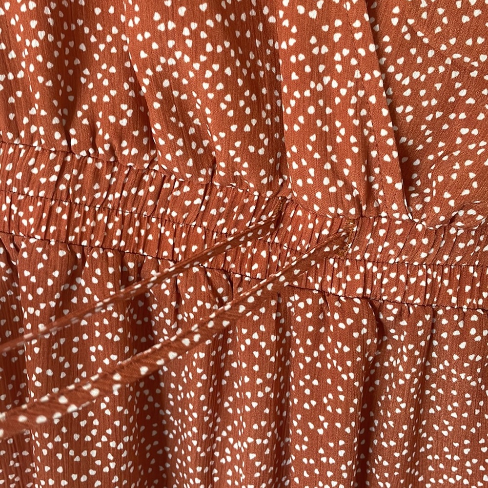 Rust dotted romper - Picture 3 of 4